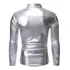 A Camisa Masculina Manga Longa De Lantejoulas Stretch 1218