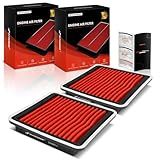 A-premium Filtro De Ar De Motor Pré-lubrificado De 2 Peças Compatível Com Subaru Outback 05-19, Forester 09-18, Impreza 08-16, Crosstrek, Legacy, Xv Crosstrek, Tribeca, Wrx, Wrx Sti, B9 Tribeca
