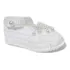 A5 Sapatinho De Croche Feminino Branco De Menina Com Perolas