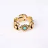 Aa Anel Little Daisy Anel De Bronze Com Flor Dupla Em Gy Tur