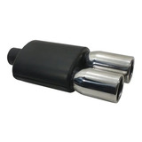 Abafador Esportivo Golf / Jetta Ponteira Dupla Inox 3,5 Pol