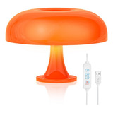 Abajur Cogumelo Laranja Design