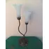 Abajur Com Tulipa Lirio  Estilo Murano Cod 250m