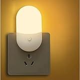 Abajur LED Mini Noturno Bivolt Para Quarto Infantil  Luminária De Tomada Em Acrílico   Luz Suave E Confortável Para Bebês E Crianças Decora Com Um Toque Suave E Elegante Cor Branco