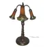 Abajur Libelula De Petit Bronze Com 3 Lirios Estilo Tiffany