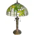 Abajur Luminaria Classico Tiffany Vintage Vitral Verde 65cm
