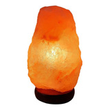 Abajur Luminária Terapêutica Sal Rosa Himalaia 4 ~ 6kg Cor Da Cúpula Laranja Cor Da Estrutura Preto