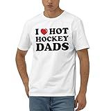 Abipuir Camisa Engraçada Para Homens I Love Hot Hockey Dads Camiseta Camisetas Sarcásticas  Cor  Cor  Tamanho  Médio 