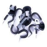 Abraçadeira Emborrachada Aço Carbono Zincado 8mm(5/16) 10pcs