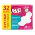 Absorvente Mili Proteção Total Suave C abas 32 Unidades