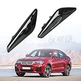 Acabamento Cromado Para Para-lama Dianteiro Compatível Com Bmw X3 F25 E X4 F26 Modelos De 2013 A 2017 Ano De Substituição # 51117338569 E 51117338570, Motorista Esquerdo E Direito Do Passageiro