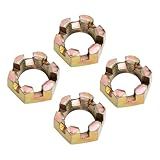 Acessórios Para Motocicleta 4 Unidades 20mm Eixo Do Cubo Da Roda Castelado Porcas Liga De Aço Desempenho Poderoso Para Quad Motocicleta Transportadora Traseira Para