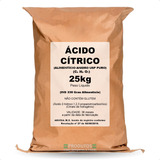 Ácido Cítrico Pó 25kg Alimentício E Limpeza Pesada 100 Puro