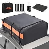 ACLONG Bolsa De Teto De Carro 21 Pés Cúbicos À Prova D Água 840D Bolsa De Transporte De Carga De Teto Resistente Para Todos Os Carros Com Sem Racks Inclui Tapete Antiderrapante Bolsa De Armazenament