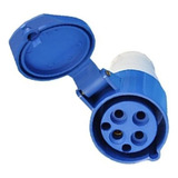 Acoplamento Industrial 3p t 16a 220v Azul Acs 4059 Soprano