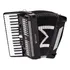 Acordeon 80 Baixos Michael Acm8007n Spb C\ Bag Rodinhas Cor Preto Sólido