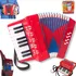 Acordeon Sanfona Gaita Infantil 8 Baixos 17 Teclas Brinquedo