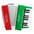 Acordeon Sanfona Turbinho Verde vermelho 17 Teclas 8 Baixos