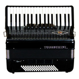 Acordeon Todeschini 80 Baixos   Preto