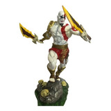 Action Figure Boneco Kratos God Of War Estatua Em Resina