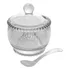 Açucareiro Cristal Com Colher Pearl Wolff 10x8x7cm