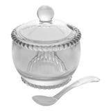 Acucareiro Cristal Com Colher