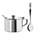 Açucareiro Em Inox Com Colher 10x7x7cm Art  House