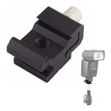 Adaptador Base Sapata Flash Rosca 1 4 Cold Tripé   F001