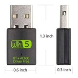 Adaptador Bluetooth 4.2 + Wifi B/g/n/ac 5g 2.4g Pc Notebook