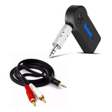 Adaptador Bluetooth Mesa Som Caixa Amplificada   Cabo Rca P2