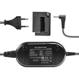 Adaptador Ca Ack-e8 E Acoplador Dr-e8 P/ Canon Lp-e8 -bivolt Cor Preto