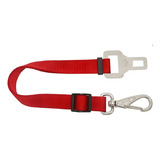 Adaptador Cinto De Segurança Pet   Cães  Gatos Até 20kg Cor Vermelho