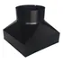 Adaptador Coifa Base Alta 30 5x30 5 Preto Epóxi Saída 250mm