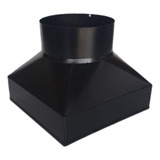Adaptador Coifa Base Alta 30 5x30 5 Preto Epóxi Saída 250mm