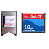 Adaptador Compact Flash Pcmcia + Cf 1g Sandisk