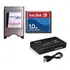 Adaptador Compact Flash Pcmcia + Cf 1gb Sandisk + Leitor Usb