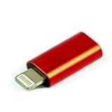 Adaptador Compatível Com Lightning Macho Para USB C Fêmea Adaptador Tipo C Conector De Cabo De Carregamento Compatível Com IPhone Para Apple 12 11Pro Max Mini X XR XS SE 8 7 6Plus Cor Vermelha 