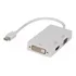 Adaptador Conversor 3 Em 1 Displayport Para Dvi Hdmi Vga Mac
