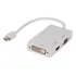 Adaptador Conversor 3 Em1 Mini Displayport Para Dvi Hdmi Vga