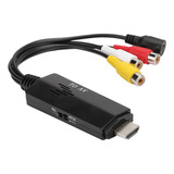 Adaptador Conversor De Vídeo Hdmi Para Av Hd Cabo Macho Para