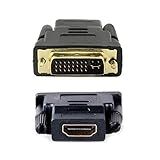 Adaptador Conversor Dvi-i Dual Link 24+5 Macho X Hdmi Fêmea Banhado Ouro Feasso Fca-11b