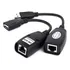 Adaptador Conversor Extensor Usb Via Cabo Rede Rj45 Até 45m Cor Preto