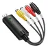 Adaptador Conversor Optico Audio Video Usb Cabo Rca Av Dvd