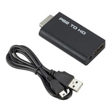 Adaptador Conversor Ps2 Ps3 Áudio Vídeo Av Para Cabo Hdmi