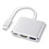 Adaptador Conversor Tipo C - 3 Em 1 Usb 3.0 Hdmi E Tipo C 4k