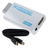 Adaptador Conversor Wii Para Hdmi + Cabo Hdmi 2 Metros