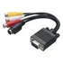 Adaptador De Cabo Conversor Vga Para S-video 3 A Tv Av