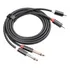 Adaptador De Cabo De Áudio Ts 1/4  Dual Shell To Wire Rca Du