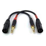 Adaptador De Cabo Xlr 024 Cabo Macho Trs De 1 4 De Polegada