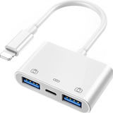 Adaptador De iPhone Usb Lightning Adaptador Otg Duplo Usb3 0